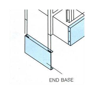 Penco End Bases, Single Row   for Lockers with Legs