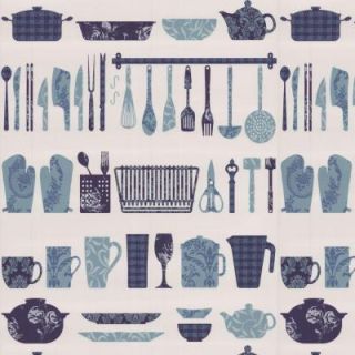 Graham & Brown 56 sq. ft. Making a Crockery Blue Wallpaper 20 270