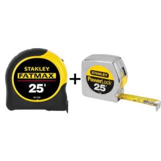 Stanley 25 ft. Tape Measure Set (2 Pack) 96 203THD