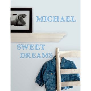 Express Yourself Blue Peel & Stick Appliques   Kids and Nursery Wall Art