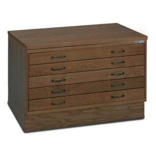 Wood Drawer Plan File in Golden Oak Finish (Small Unit)