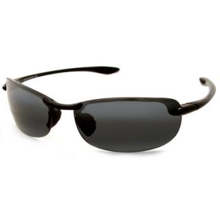 Maui Jim Mens Makaha Black Polarized Sport Sunglasses   16505782