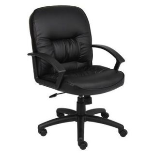 Boss Mid Back Leatherplus Chair FeatureWithout Knee Tilt