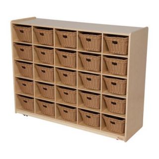 Wood Designs Natural Environment 25 Compartment Cubby