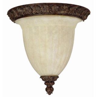 Filament Design 3 Light Gilded Bronze Rust Scavo Glass Sconce DISCONTINUED CLI CPT203395617