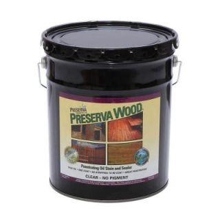 Preserva Wood 5 gal. Clear Penetrating Oil Based Stain and Sealer 40501
