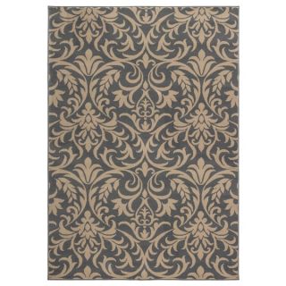 Rizzy Home Millington Collection Power loomed Trellis Grey/ Ivory Rug