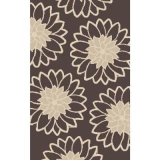 SPACES Home & Beyond Chrysanthemum Brown Multi 2 ft. 2.04 in. x 5 ft. Indoor Accent Rug ERCO BTRG ERG 03