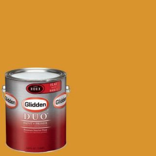 Glidden Team Colors 1 gal. #NFL 159C NFL Washington Redskins Gold Flat Interior Paint and Primer NFL 159C F 01