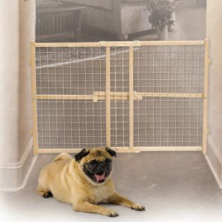 Crown Pet Products Freestanding Wood & Wire Pet Gate I