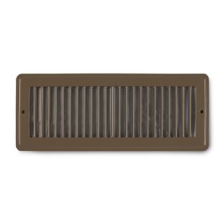 Accord Ventilation 105 Series Brown Steel Louvered Toe Space Grilles (Rough Opening 4 in x 12 in; Actual 5.5 in x 13.5 in)
