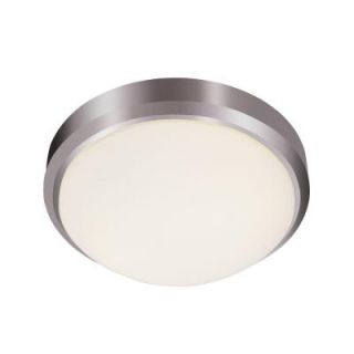 Bel Air Lighting Cabernet Collection 3 Light Brushed Nickel Flushmount with Frosted Shade 13882 BN