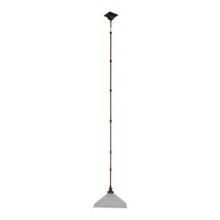 Whitfield Lighting Whitney 13 in W Oil Rubbed Bronze Mini Pendant Light with Shade