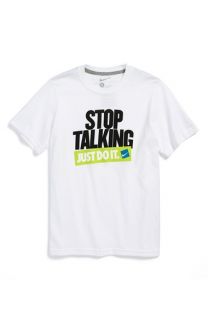 Nike Stop Talking, Just Do It T Shirt (Big Boys)
