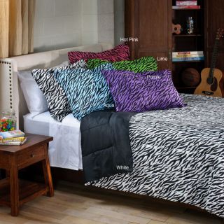 Zebra 3 piece King size Mini Comforter Set   Shopping   The