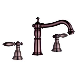Yosemite Home Decor 8 in. Widespread 2 Handle Lavatory Faucet in Oil Rubbed Bronze YP68VF ORB