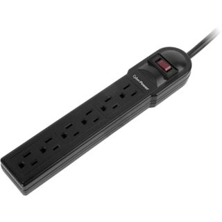 CyberPower CSB604 Essential 6 Outlets Surge Suppressor with 900 Joule