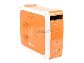 JUST PC JPC899OR Orange Steel / Plastic ATX Mid Tower Computer Case 450W Power Supply