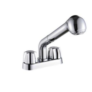 Glacier Bay 4 in. Centerset 2 Handle Laundry Faucet in Chrome 67655 0001