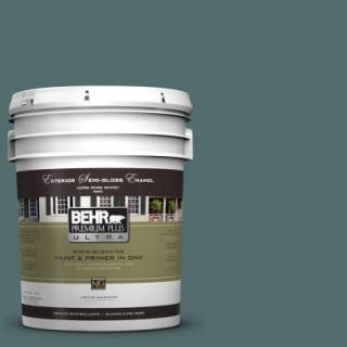 BEHR Premium Plus Ultra 5 gal. #PPU12 2 Sequoia Lake Semi Gloss Enamel Exterior Paint 585305