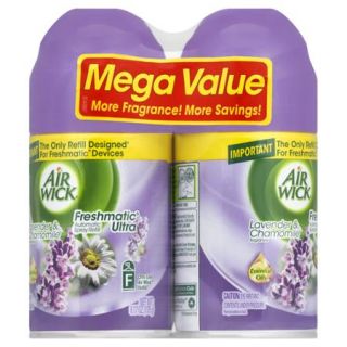 Air Wick Freshmatic Automatic Spray Air Freshener, Lavender and Chamomile Scent, Twin Refills, 6.17 Ounce