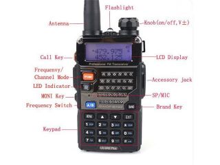 BAOFENG UV 5RE 136 174/400 480Mhz Dual Band VHF/UHF Radio   128 Channels, CTCSS, CDCSS, VOX Function, FM, Keyboard Lock