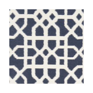 Tuft & Loom Tile Indigo/Cream Indoor/Outdoor Hand Woven Area Rug