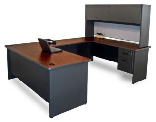 Marvel Pronto U shaped Desk with Flipper Door Unit   Desks