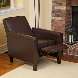 Christopher Knight Home Leather Recliner Club Chair