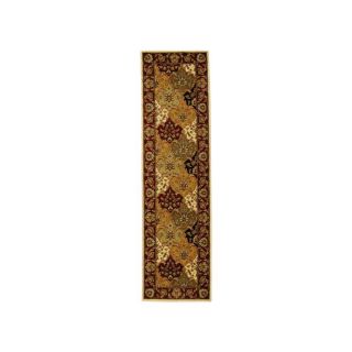 Safavieh Lyndhurst Multicolor and Red Rectangular Indoor Machine Made Runner (Common 2 x 22; Actual 27 in W x 264 in L x 0.67 ft Dia)