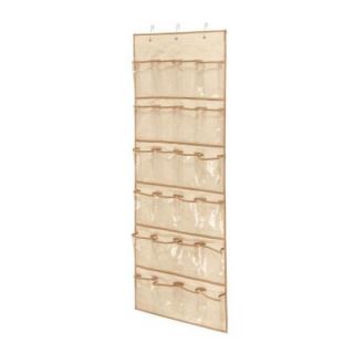 Honey Can Do Over the Door 24 Pocket Shoe Organizer in Natural SFT 01256