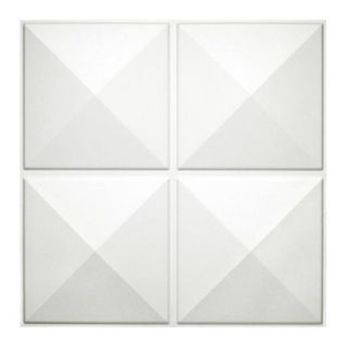 Donny Osmond Home 19.6'' x 19.6'' Biodegradable 3D Star Self Adhesive Wall Tile in Off White
