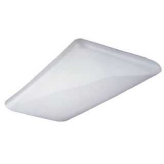 NICOR 2 foot Fluorescent Designer Cloud Ceiling Fixture with White Euro Style Acrylic Lens 10376EB