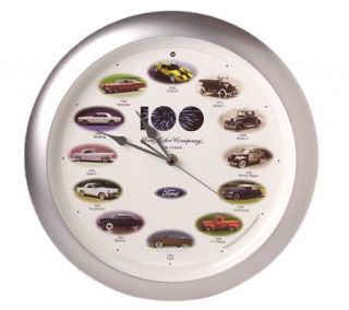 100th Ford Anniversary 13 Wall Clock with Realistic Car Sounds   H80045 —