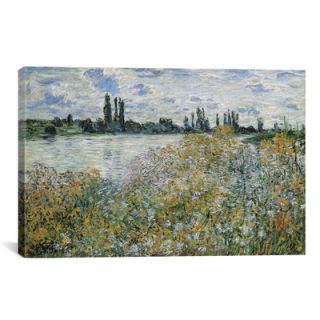 iCanvas Ile aux Fleurs Near Vetheuil 1880 by Claude Monet Painting