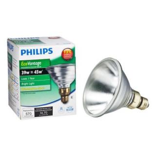 Philips EcoVantage 45W Equivalent Halogen PAR38 Indoor/Outdoor Spotlight Bulb 419432
