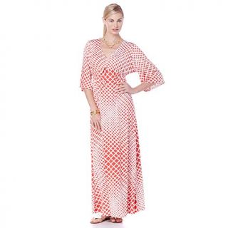 Nikki Poulos "Erin" 3/4 Bell Sleeve Maxi Dress   7648274