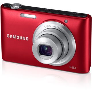 Samsung Red ST72 Digital Camera with 16.1 Megapixels and 5x Optical Zoom