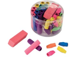 Officemate 30239 Eraser Pack, Assorted Colors, 45/Pack