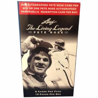 2012 Leaf the Living Legend Pete Rose MLB Box