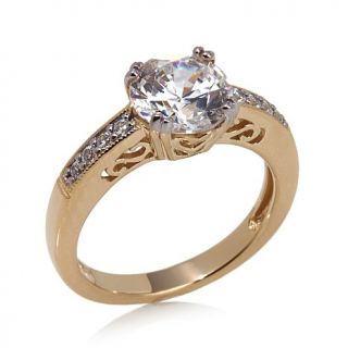 Xavier 2.12ct Absolute™ Round and Pavé Solitaire Ring   7530571
