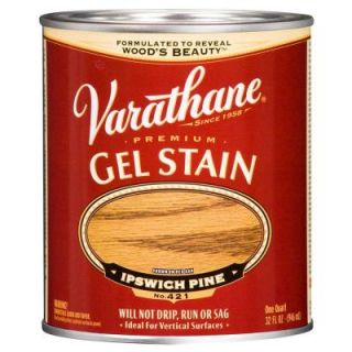 Varathane 1 Qt. Ipswich Pine Premium Gel Stain No. 421 224455H