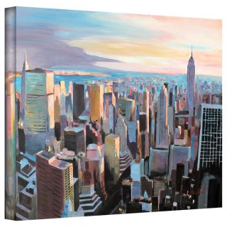 Markus Bleichner New York City Skyline in Sunlight Gallery Wrapped