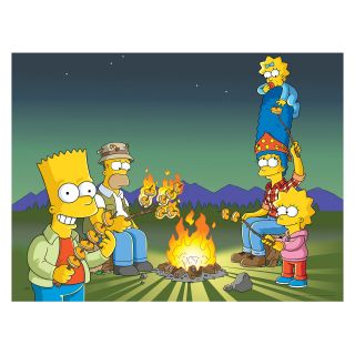 Oriental Furniture The Simpsons Campfire Wall Art