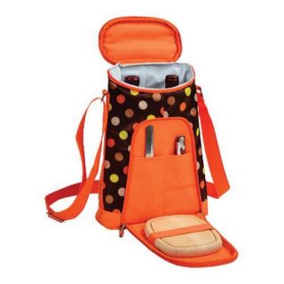 Picnic at Ascot Two Bottle Carrier and Cheese Set Julia Dot   15426542