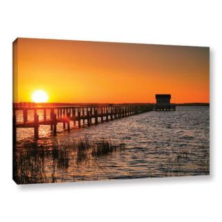 ArtWall Steve Ainsworth "House at the End of the Pier" Gallery Wrapped Canvas