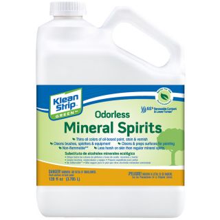Klean Strip Gallon Size Can Slow to Dissolve Odorless Mineral Spirits (Actual Net Contents 128 fl oz)