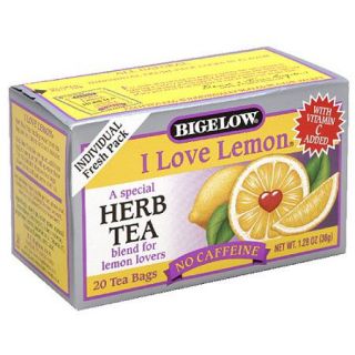 Bigelow I Love Lemon Herb Tea, 20ct (Pack of 6)