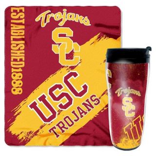 NCAA Mug N Snug USC Trojans Thow   Multi Colored (50x60)