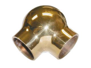 Lavi L00 702 2 2 In. Ball Elbow 90 Degrees   Polished Brass
